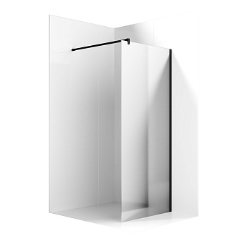 Душевая перегородка Ambassador Walk-in 15033222 100х200 стекло зеркальное профиль черный